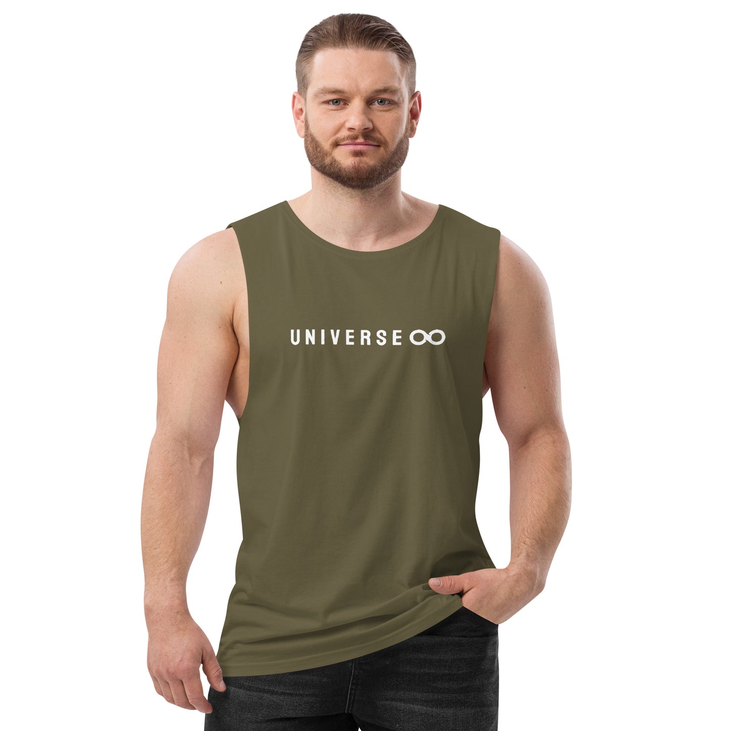 Men’s Drop Arm Tank Top - Universe 8