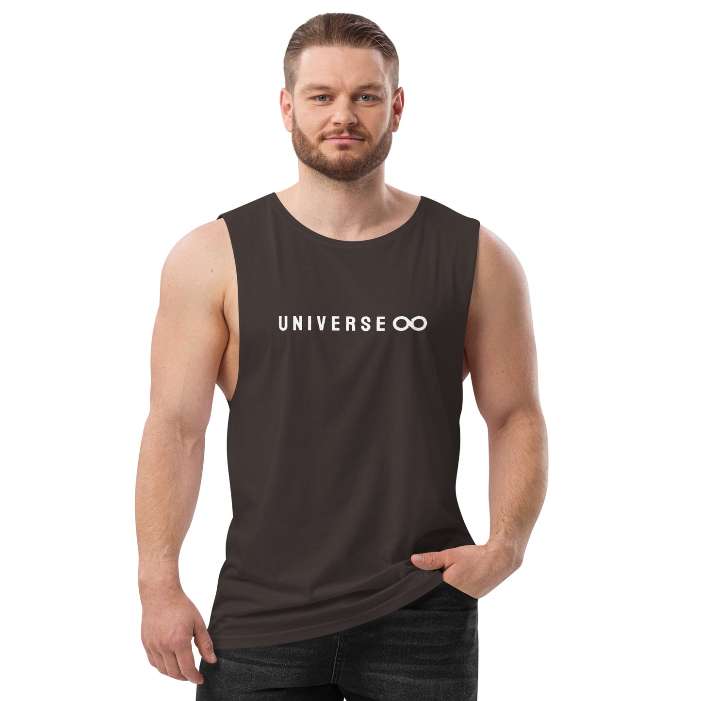 Men’s Drop Arm Tank Top - Universe 8