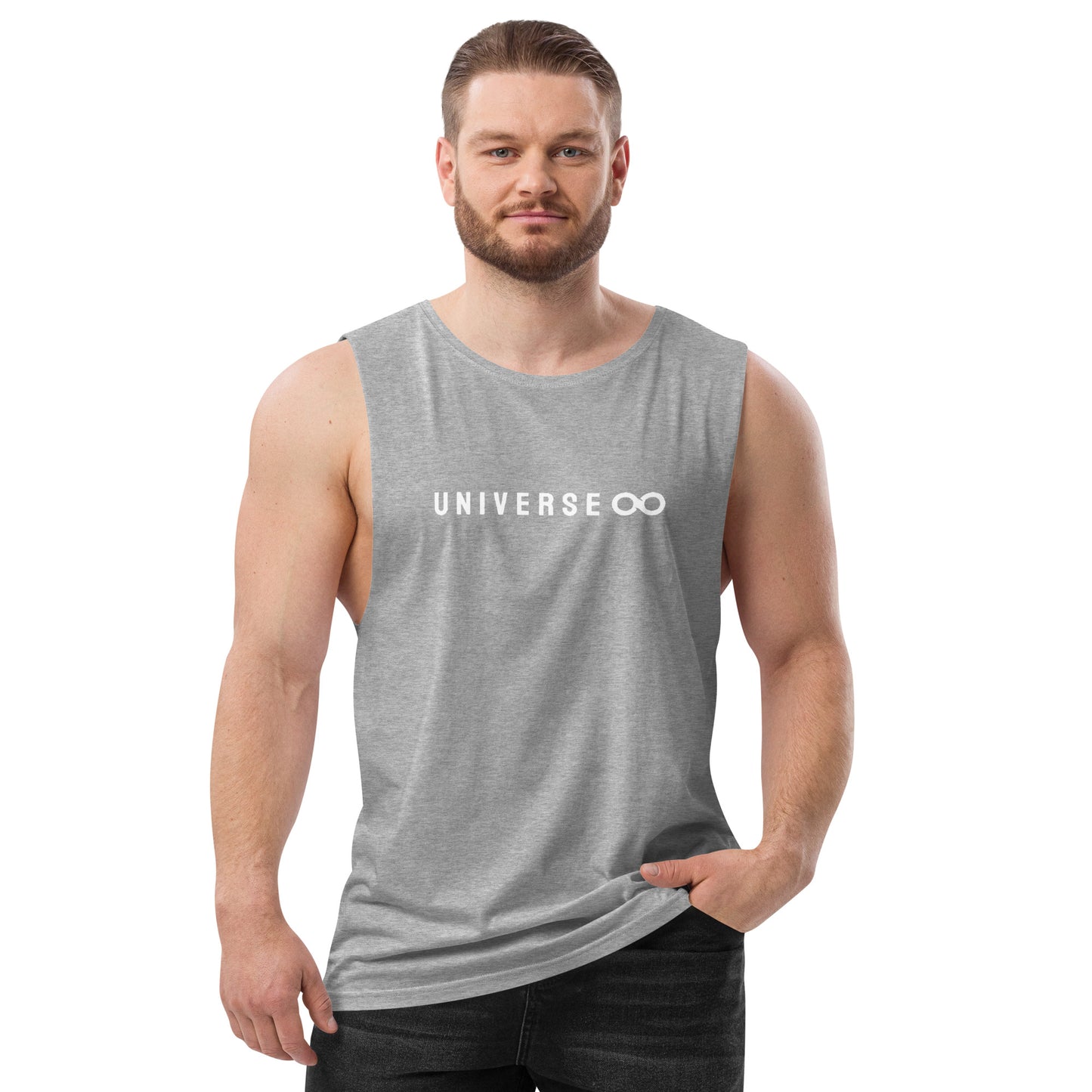 Men’s Drop Arm Tank Top - Universe 8