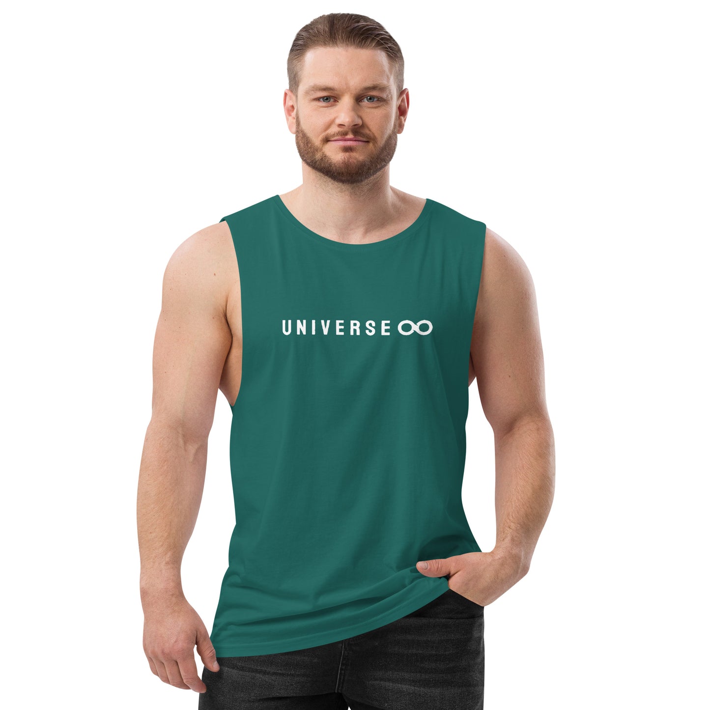 Men’s Drop Arm Tank Top - Universe 8