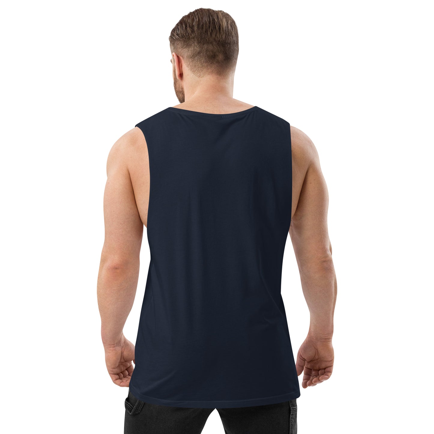 Men’s Drop Arm Tank Top - Universe 8