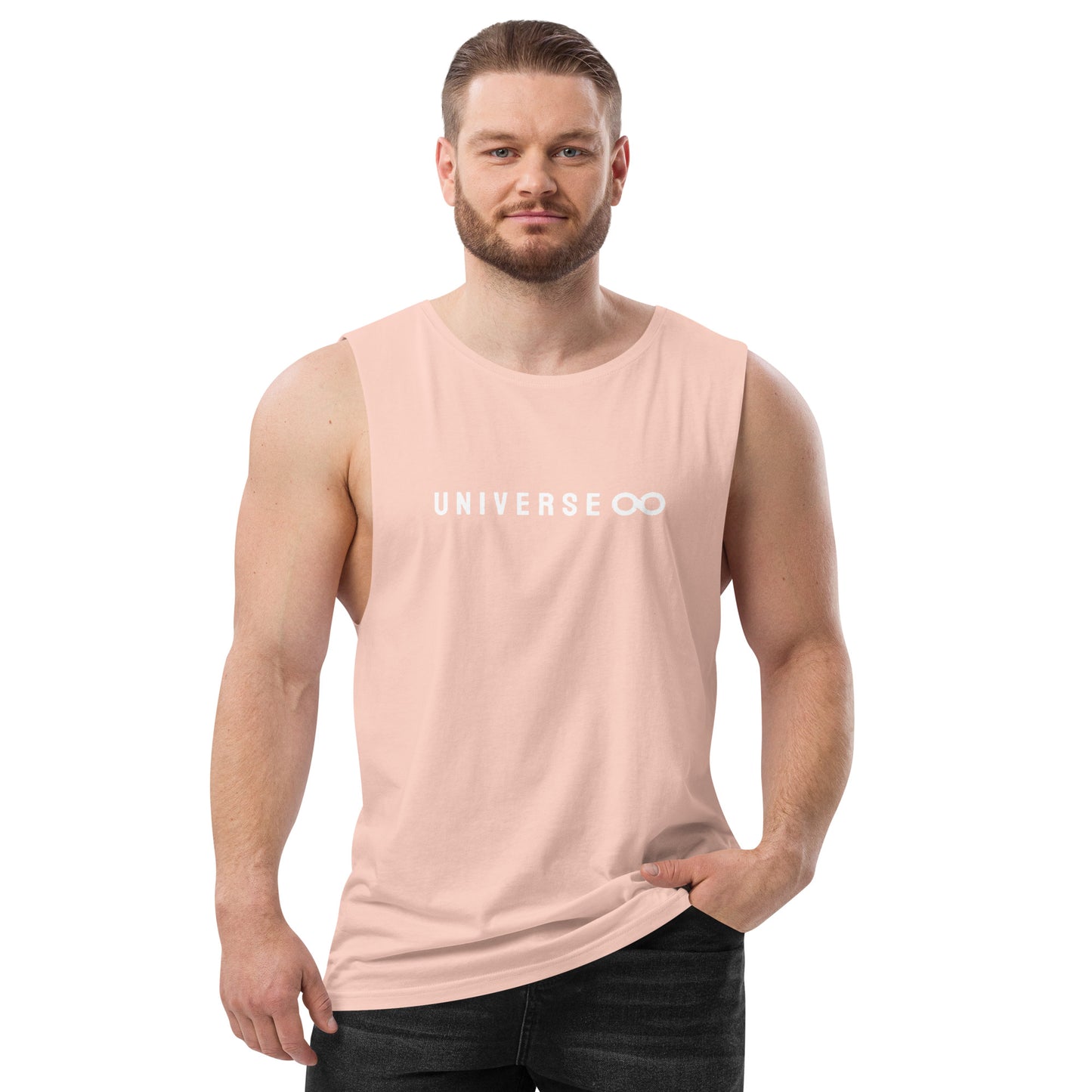 Men’s Drop Arm Tank Top - Universe 8