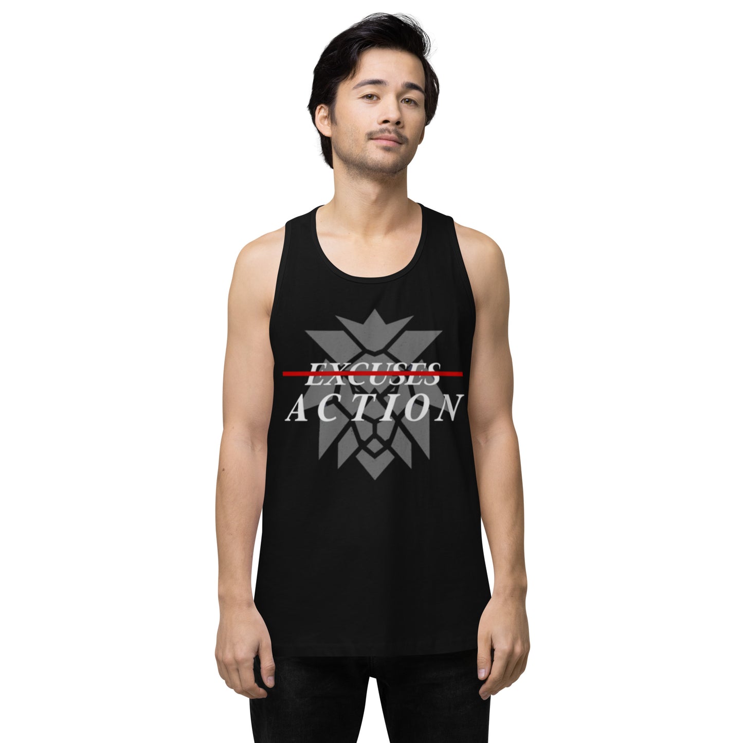 Men’s Premium Lion Tank Top - Universe 8