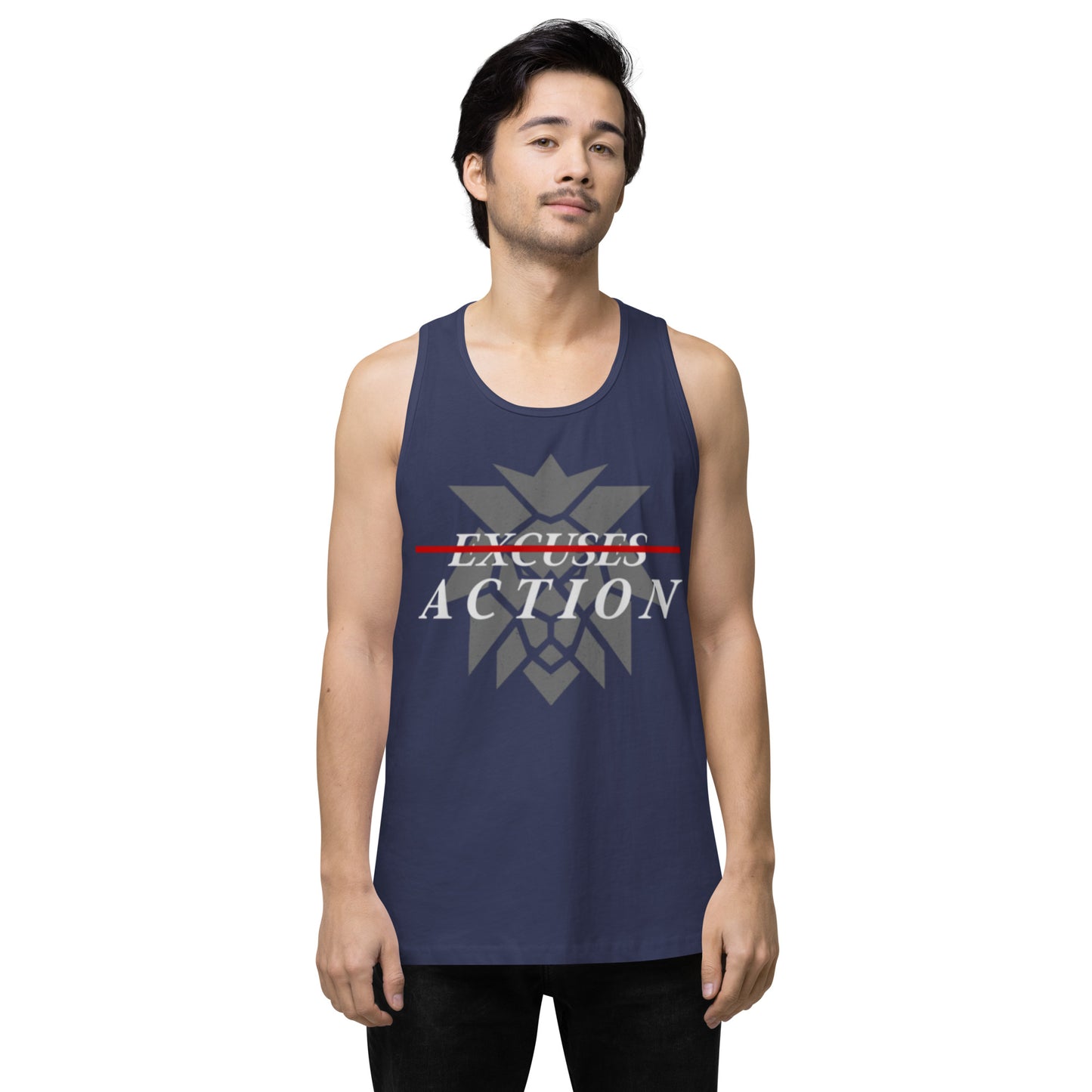 Men’s Premium Lion Tank Top - Universe 8