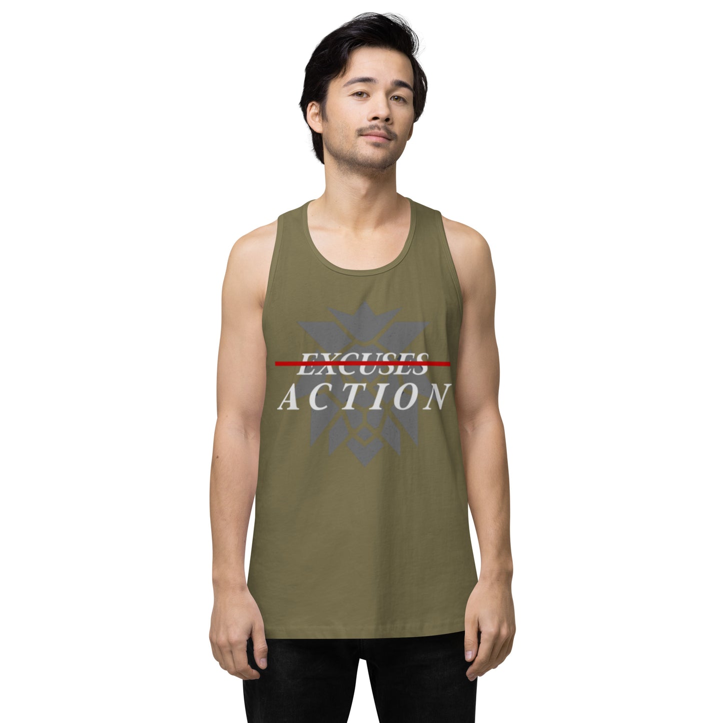 Men’s Premium Lion Tank Top - Universe 8