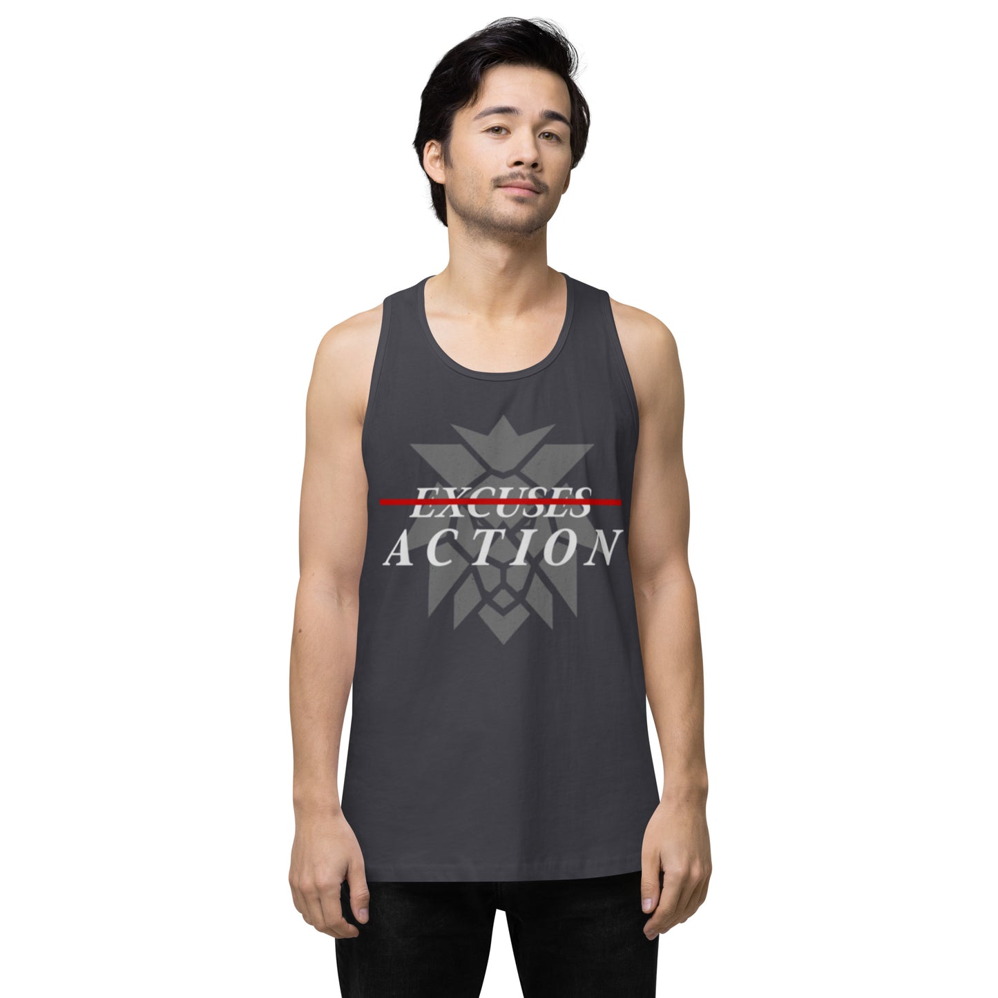 Men’s Premium Lion Tank Top - Universe 8