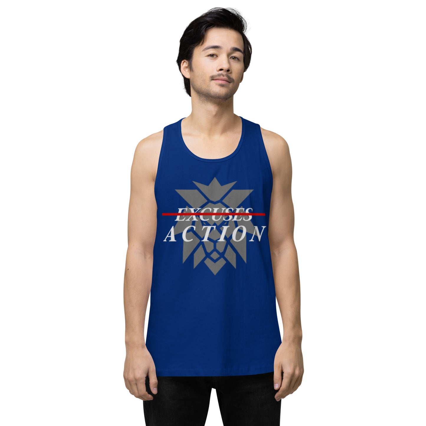 Men’s Premium Lion Tank Top - Universe 8